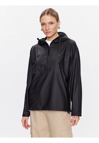 Rains Kurtka anorak 18030 Czarny Casual Fit. Okazja: na co dzień. Kolor: czarny. Materiał: syntetyk. Styl: casual