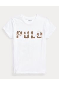 Ralph Lauren - RALPH LAUREN - Biały t-shirt z logo. Okazja: na co dzień. Typ kołnierza: polo. Kolor: biały. Styl: casual #5