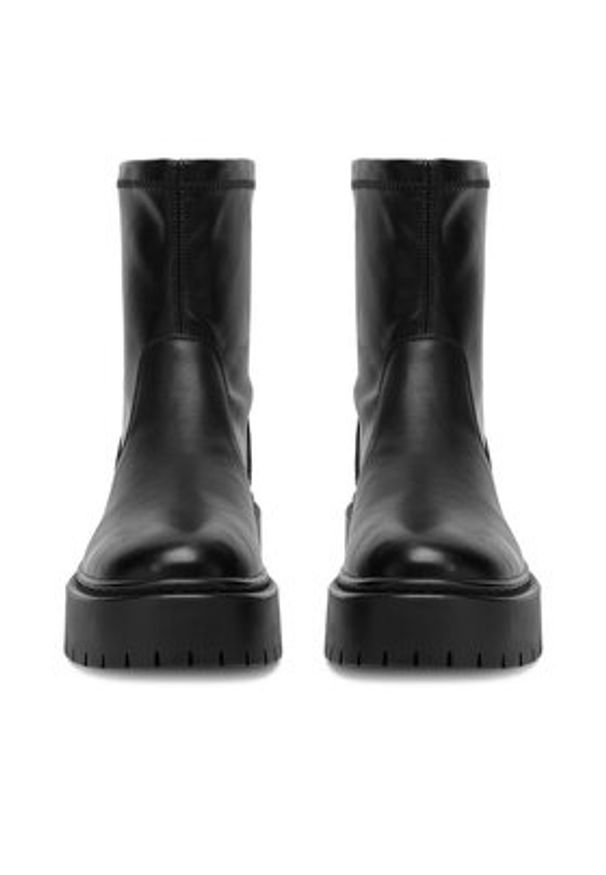 DeeZee Botki 13123-41 Czarny. Kolor: czarny. Materiał: materiał, syntetyk