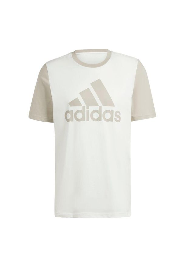 Adidas - Koszulka męska adidas Essentials Single Jersey Big Logo Tee. Kolor: biały. Materiał: jersey