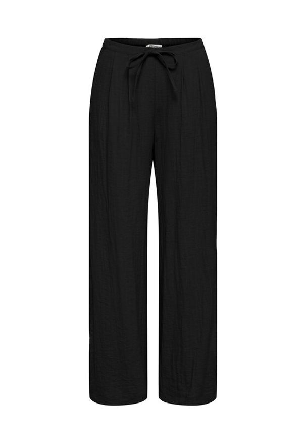 only - ONLY Spodnie materiałowe Lita 15370273 Czarny Relaxed Fit. Kolor: czarny. Materiał: wiskoza