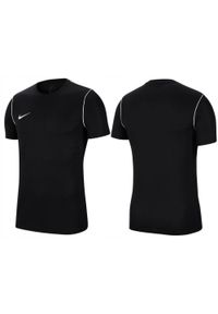 Koszulka sportowa męska Nike Park 20 z krótkim rękawem. Kolor: czarny. Długość rękawa: krótki rękaw. Długość: krótkie
