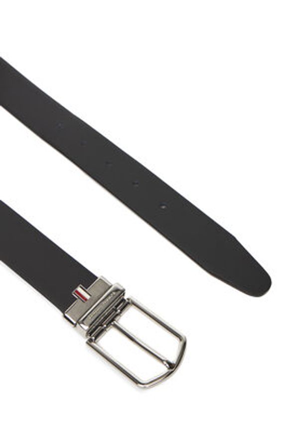 TOMMY HILFIGER - Tommy Hilfiger Pasek Męski Th Business Lux Rev AM0AM13762 Czarny. Kolor: czarny. Materiał: skóra