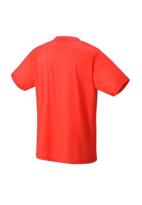 YONEX - Koszulka sportowa męska Yonex Practice Small Logo Ym0045. Kolor: czerwony. Materiał: poliester. Długość rękawa: krótki rękaw. Długość: krótkie. Sport: tenis