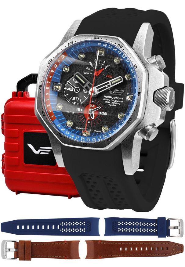 Zegarek męski Vostok Europe YM86-640A696SB czarny. Kolor: czarny