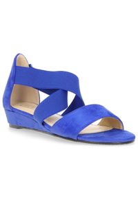 Sandały Filippo DS1363/20 Bl niebieskie. Kolor: niebieski