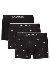 Lacoste Komplet 3 par bokserek 5H1299 Czarny. Kolor: czarny. Materiał: bawełna