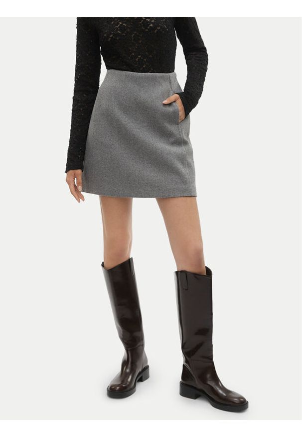 Vero Moda Spódnica ołówkowa Fortuneallison 10253954 Szary Slim Fit. Kolor: szary. Materiał: syntetyk