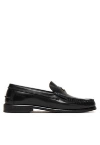 TOMMY HILFIGER - Tommy Hilfiger Mokasyny Hilfiger Penny Patent Lth Loafer FM0FM05687 Granatowy. Kolor: niebieski. Materiał: skóra #1