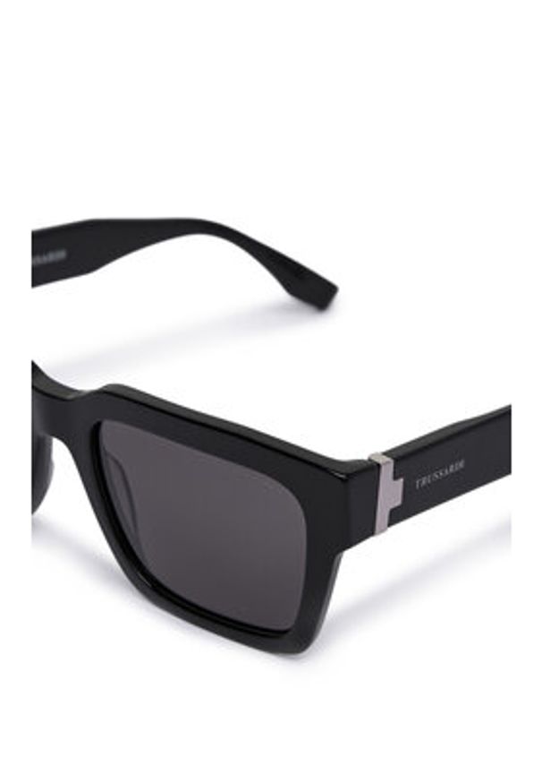 Trussardi Jeans - Trussardi Okulary przeciwsłoneczne TSM9028 Czarny. Kolor: czarny