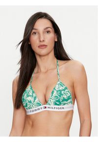 TOMMY HILFIGER - Tommy Hilfiger Góra od bikini UW0UW05367 Zielony. Kolor: zielony. Materiał: syntetyk