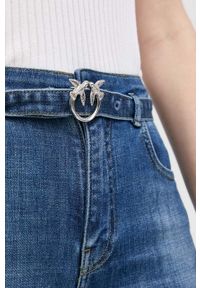 Pinko jeansy Susan damskie high waist. Stan: podwyższony. Kolor: niebieski #2