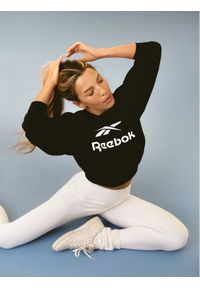 Reebok Bluza Reebok X Ewa Chodakowska RK25318CCW Czarny Regular Fit. Kolor: czarny. Materiał: bawełna