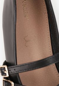 Renee - Czarne Balerinki Vices Mary Jane z Wkładką ze Skóry Naturalnej Rilomia. Okazja: na co dzień. Zapięcie: pasek. Kolor: czarny. Materiał: skóra. Styl: casual, elegancki #8
