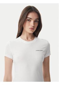 Tommy Jeans T-Shirt Ess Logo DW0DW23479 Biały Slim Fit. Kolor: biały. Materiał: bawełna #5