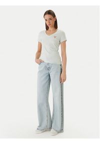 Guess T-Shirt W2YI45 J1314 Zielony Slim Fit. Kolor: zielony. Materiał: bawełna #3