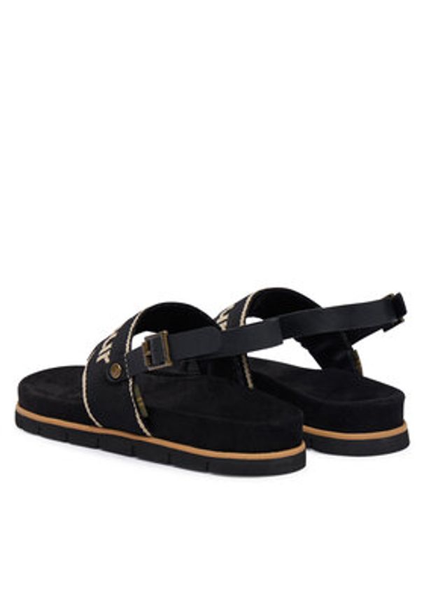 Barbour Sandały Lumley LFO0802BK72 Czarny. Kolor: czarny. Materiał: materiał