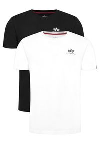 Alpha Industries Komplet t-shirtów 258500 Czarny Regular Fit. Kolor: czarny. Materiał: bawełna #1