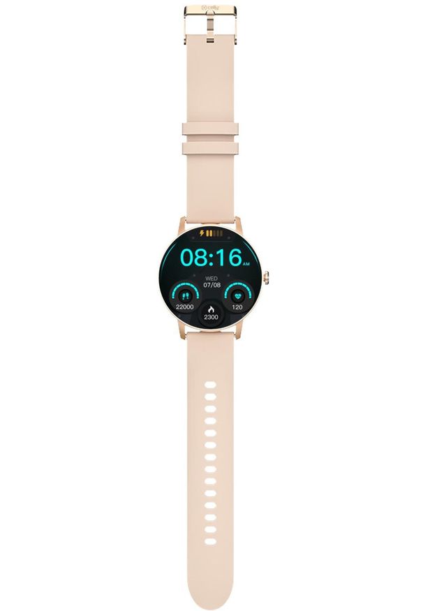CELLY - Smartwatch Celly TRAINERROUND2PK 1,28". Rodzaj zegarka: smartwatch