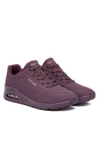 skechers - Skechers Sneakersy Uno 73690/WINE Bordowy. Kolor: czerwony. Materiał: skóra #5