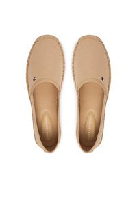 TOMMY HILFIGER - Tommy Hilfiger Espadryle Flag Canvas Espadrille FW0FW08541 Beżowy. Kolor: beżowy. Materiał: materiał #2
