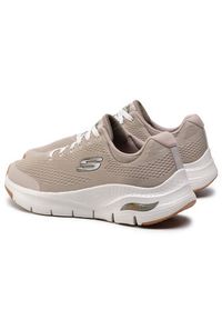 skechers - Skechers Sneakersy Arch Fit 232040/TPE Beżowy. Kolor: beżowy. Materiał: materiał #4