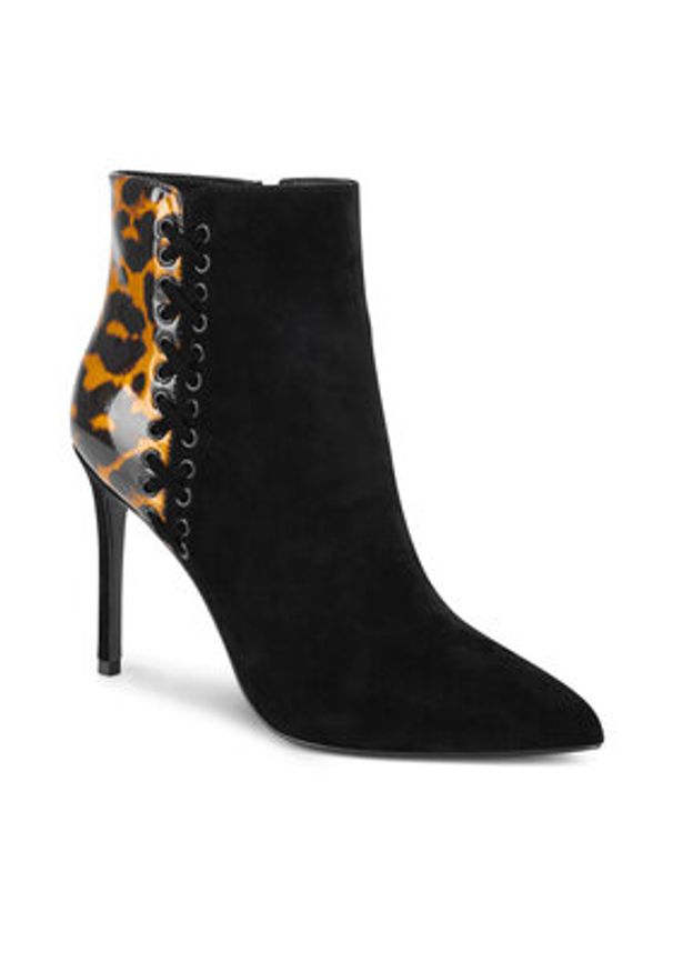 Eva Minge Botki HAWA-0828-207 Czarny. Kolor: czarny. Materiał: skóra, zamsz