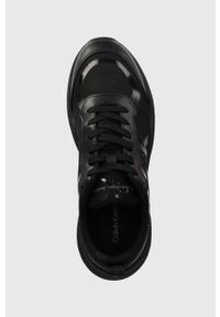 Calvin Klein Jeans sneakersy RETRO TENNIS LACEUP MESH kolor czarny YM0YM00785. Zapięcie: sznurówki. Kolor: czarny. Materiał: mesh #2