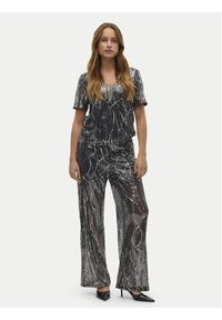 Vero Moda Spodnie materiałowe Ellen 10319016 Czarny Straight Fit. Kolor: czarny. Materiał: syntetyk