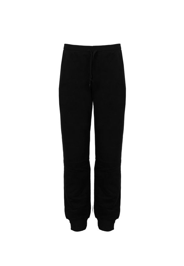 Emporio Armani Spodnie | 1116903-F573 | Mężczyzna | Czarny. Okazja: na co dzień. Kolor: czarny. Materiał: bawełna. Wzór: nadruk. Styl: elegancki, casual, sportowy