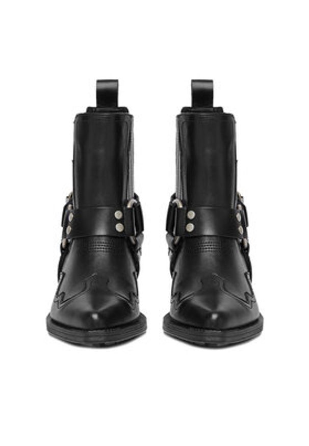 Badura Kowbojki EO-BAILE-07100-25 Czarny. Kolor: czarny. Materiał: skóra