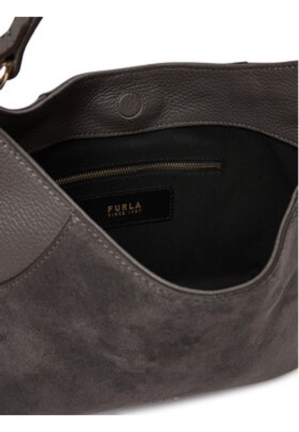 Furla Torebka Lara S WB01958 BX1895 BG 4285S Szary. Kolor: szary. Materiał: skórzane