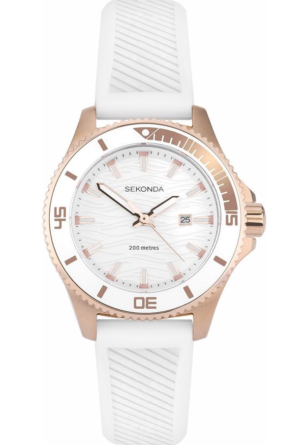 Zegarek Sekonda Zegarek damski Sekonda 40572 biały. Kolor: biały