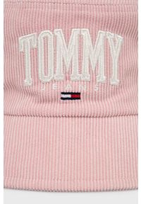 Tommy Jeans Kapelusz kolor różowy. Kolor: różowy