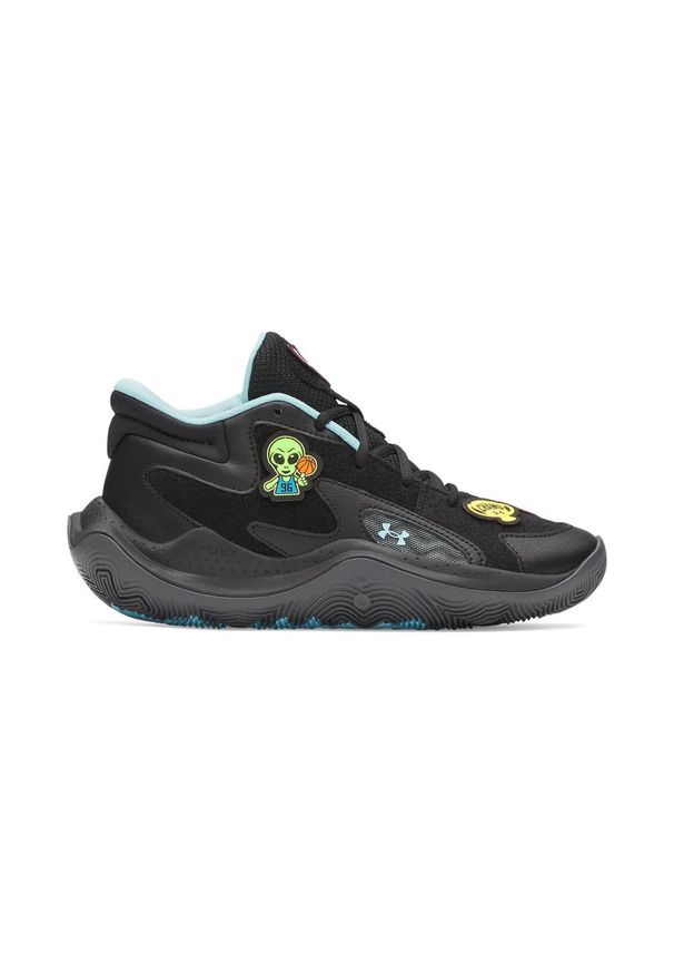 Dziecięce buty do koszykówki Under Armour Jet '25 VC. Kolor: czarny. Sport: koszykówka