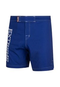 Spodenki Sportowe Męskie na trening i siłownię EXTREME HOBBY TRACE. Kolor: niebieski. Materiał: poliester, elastan. Sport: fitness #1
