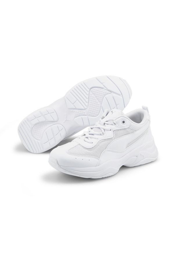 Buty do chodzenia damskie Puma Cilia. Kolor: szary, biały, wielokolorowy. Materiał: syntetyk, materiał. Szerokość cholewki: normalna. Sport: turystyka piesza