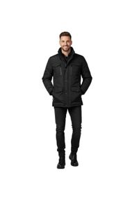 Kurtka turystyczna męska Geographical Norway Divergence. Kolor: czarny. Materiał: poliamid. Sport: turystyka piesza #1