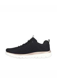 skechers - Buty na co dzień damskie SKECHERS GRACEFUL siateczka. Okazja: na co dzień. Kolor: niebieski, czarny