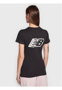 New Balance T-Shirt Essentials WT23515 Czarny Athletic Fit. Kolor: czarny. Materiał: bawełna #4