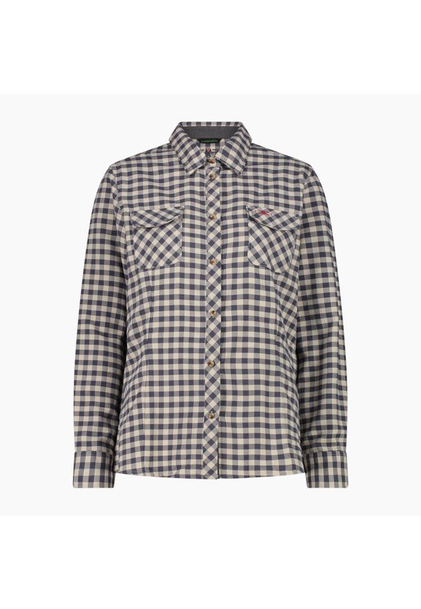 Koszula damska turystyczne CMP 32T1486. Okazja: na co dzień. Kolor: niebieski, czerwony, beżowy, wielokolorowy. Styl: casual, sportowy