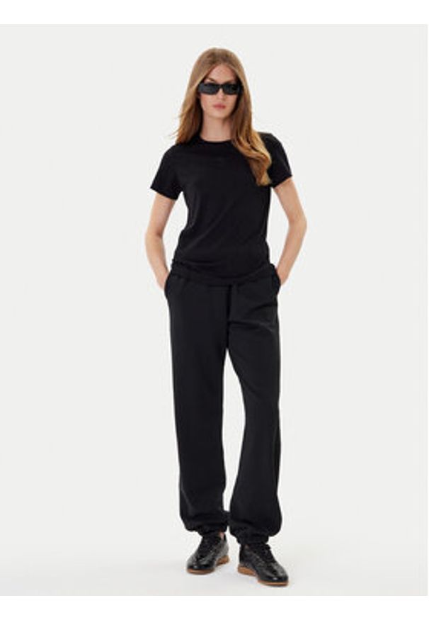 Pinko - PINKO T-Shirt Bussolotto 100355 A2RD Czarny Regular Fit. Kolor: czarny. Materiał: bawełna