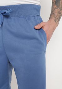 Born2be - Niebieskie Szorty Dresowe z Gumką w Pasie Zhen. Kolor: niebieski. Materiał: dresówka. Długość: krótkie #7