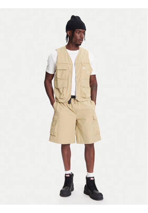 Robe di Kappa Kamizelka Giovani Biserta ROBE DI KAPPA-65127BW Beżowy Regular Fit. Kolor: beżowy. Materiał: bawełna