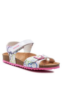 Geox Sandały J Adriel Girl J158MC 000FC C0653 S Biały. Kolor: biały #5