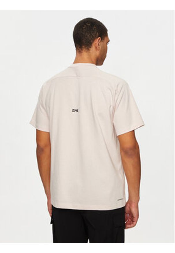 Adidas - adidas T-Shirt Z.N.E. IR5236 Różowy Loose Fit. Kolor: różowy. Materiał: syntetyk, bawełna