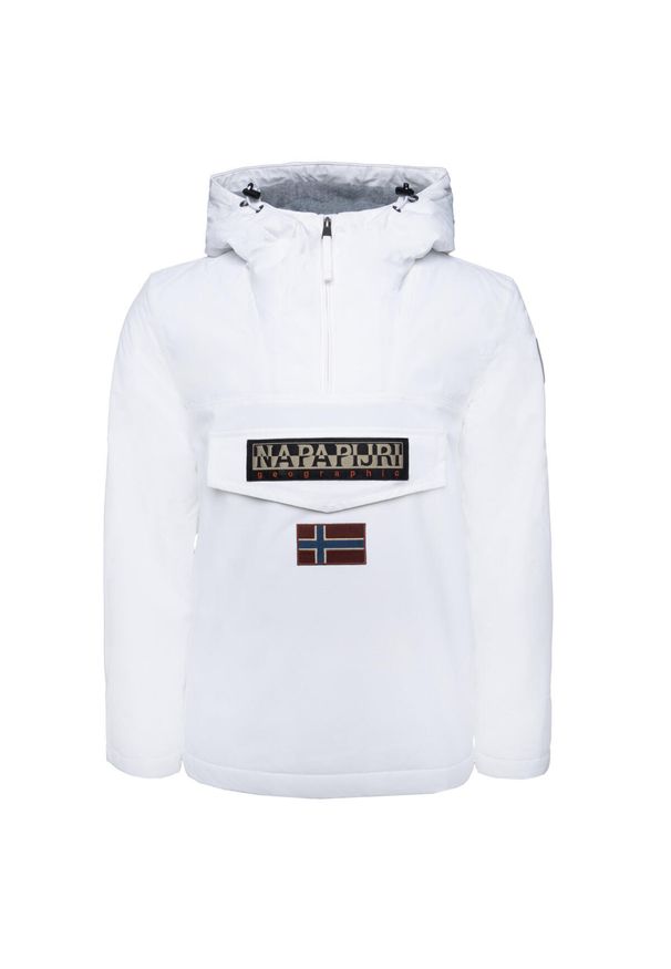 Napapijri - Kurtka puchowa Mężczyzna NAPAPIJRI RAINFOREST WINTER 3. Kolor: biały. Materiał: puch. Sezon: zima. Sport: turystyka piesza