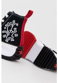 Converse trampki X Keith Haring Run Star Hike kolor czarny. Nosek buta: okrągły. Zapięcie: sznurówki. Kolor: czarny. Materiał: guma. Szerokość cholewki: normalna #3