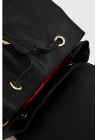 Love Moschino Plecak damski kolor czarny duży z aplikacją. Kolor: czarny. Wzór: aplikacja #5