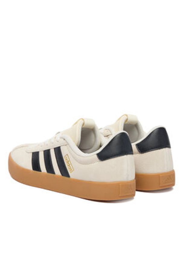 Adidas - adidas Sneakersy Vl Court 3.0 KI6728 Beżowy. Kolor: beżowy. Materiał: skóra, zamsz